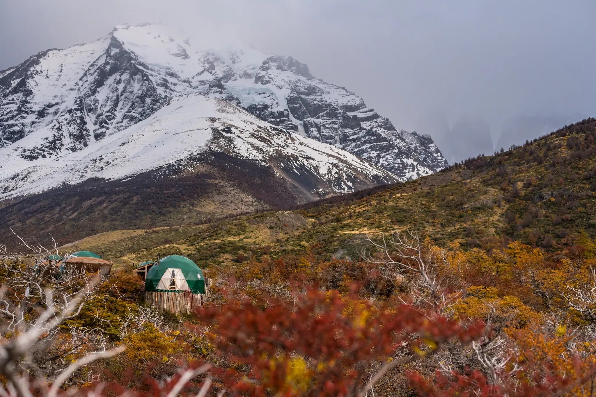 autumn in ecocamp